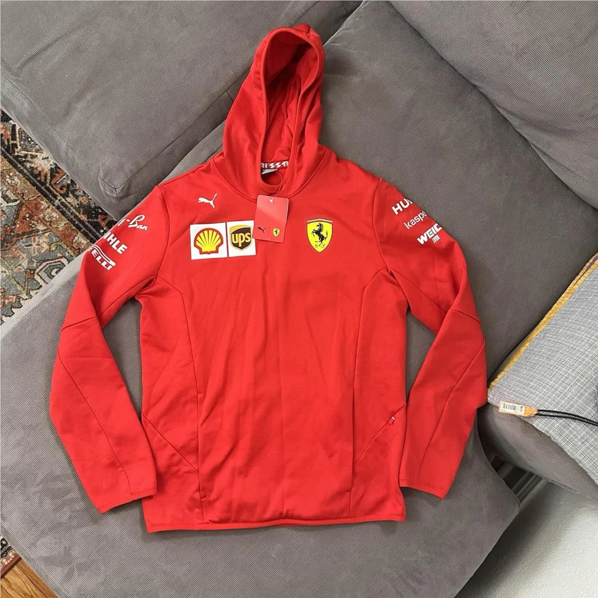 Puma F1 Racing SF Scuderia Ferrari Team Hoodie Men’s Size Small Red Official