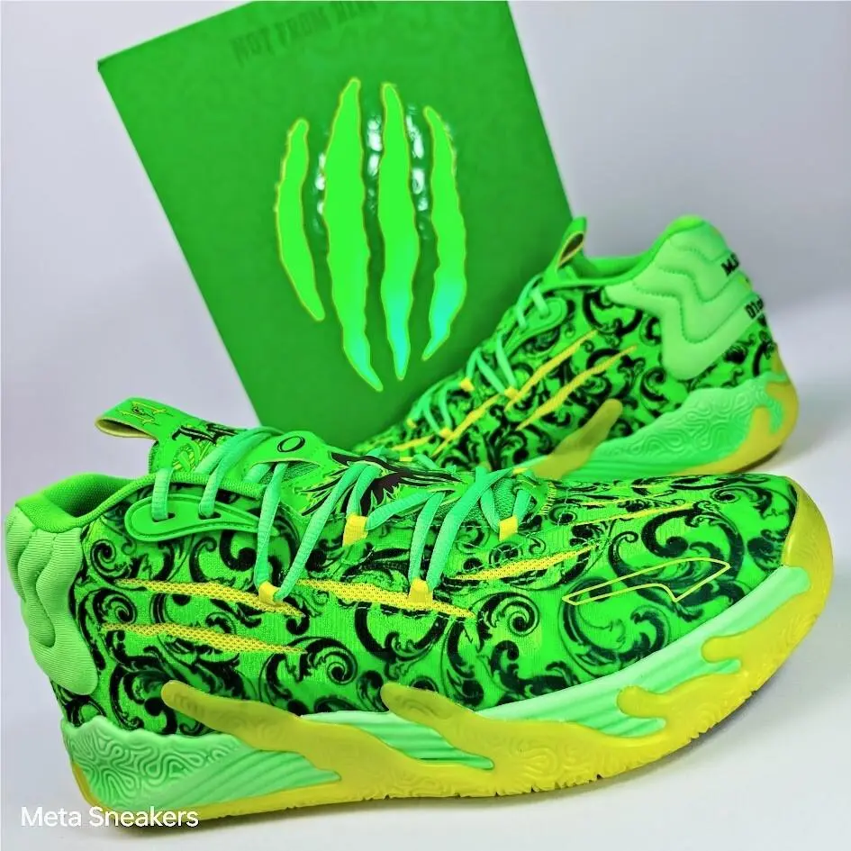 MB.03 US 16 Men`s Yellow Green Basketball Lamelo Ball France 379233 01 by Puma
