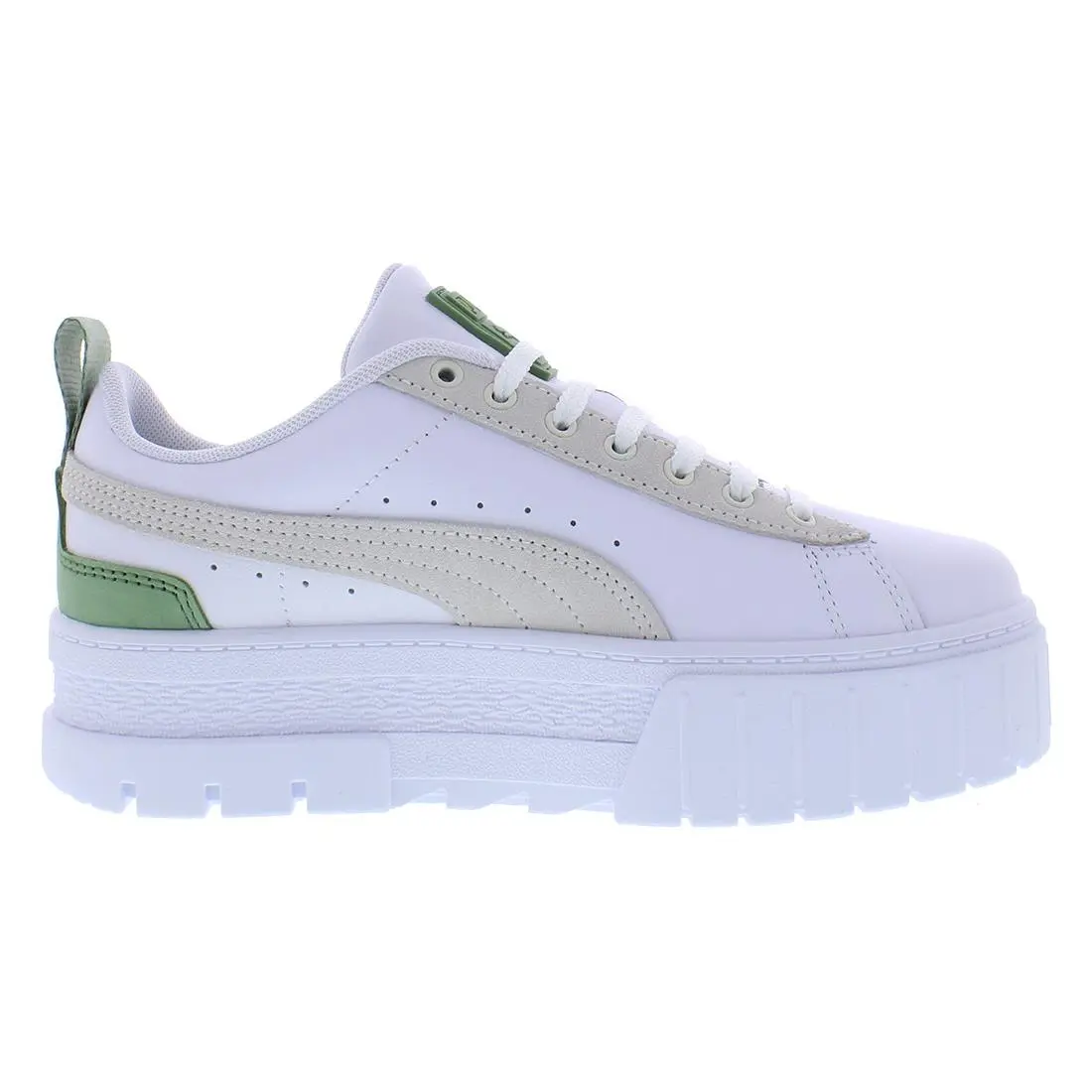 Puma shoes - Puma White/Dusty Green, Main: White (UPC: 195552885189) 1