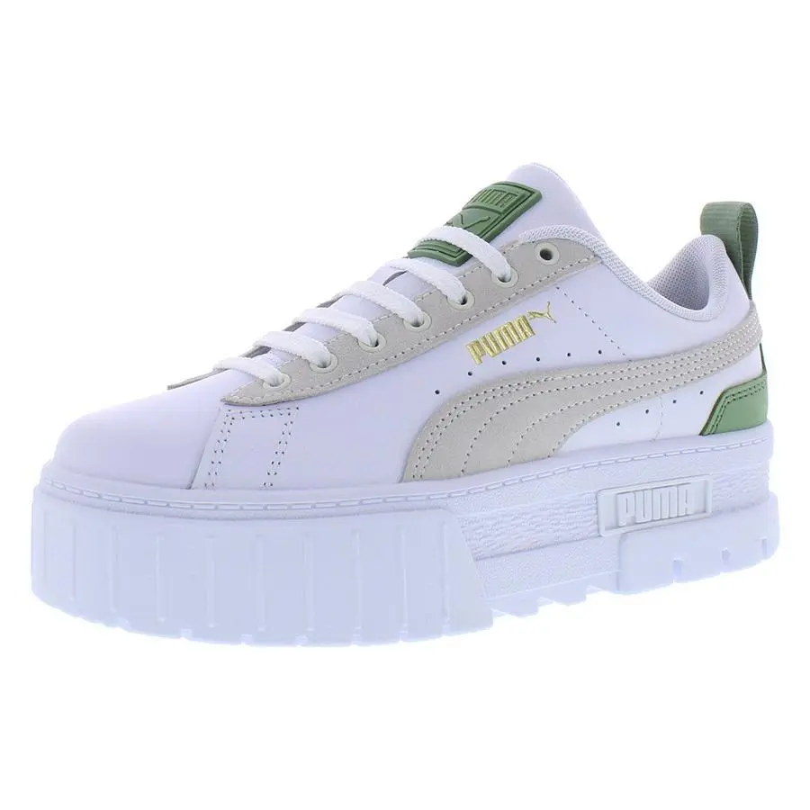 Puma shoes - Puma White/Dusty Green, Main: White (UPC: 195552885189) 3