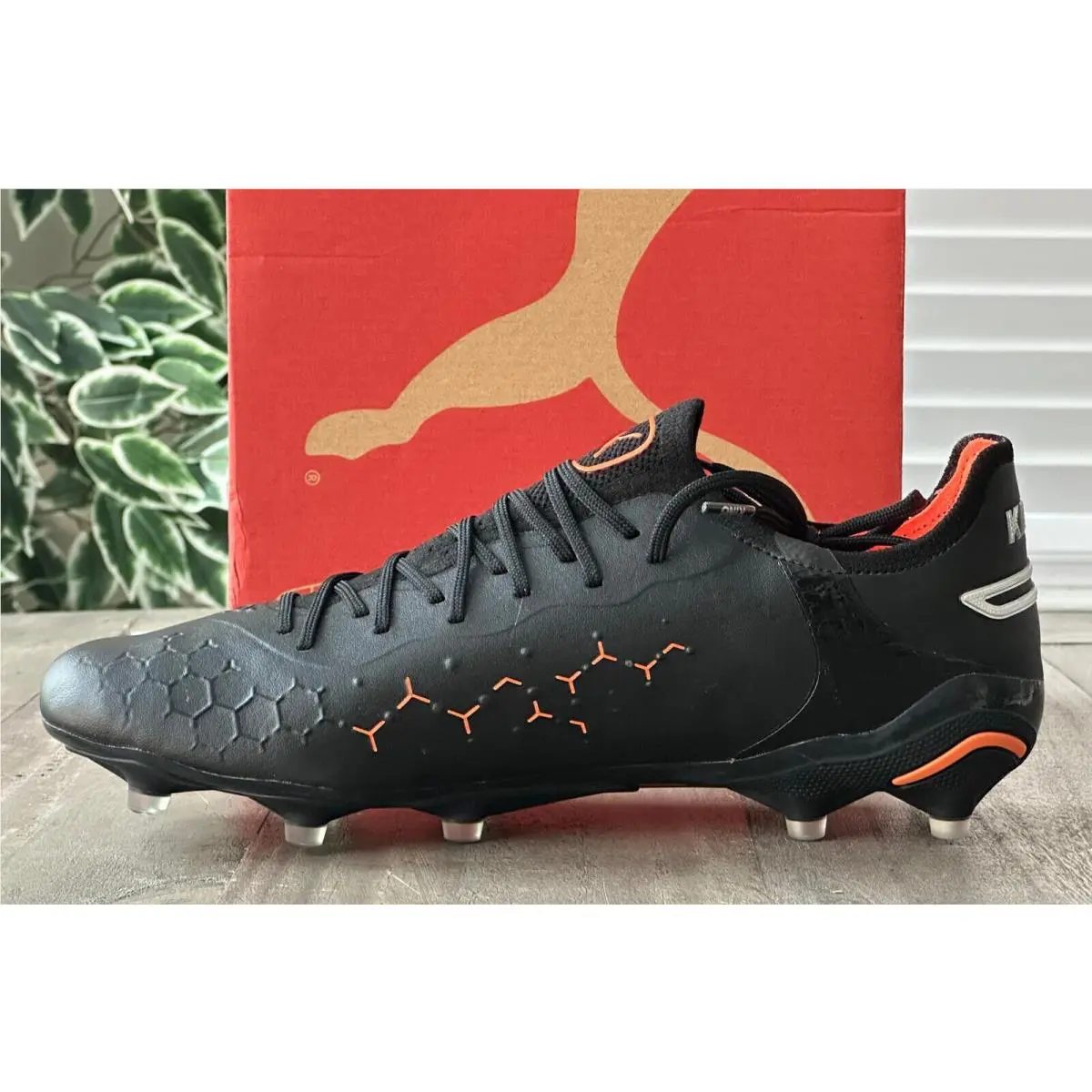 Puma shoes - PUMA King Ultimate - King Ultimate - 107097-02 - Black-Silver-Orange (UPC: 195552889613) 8