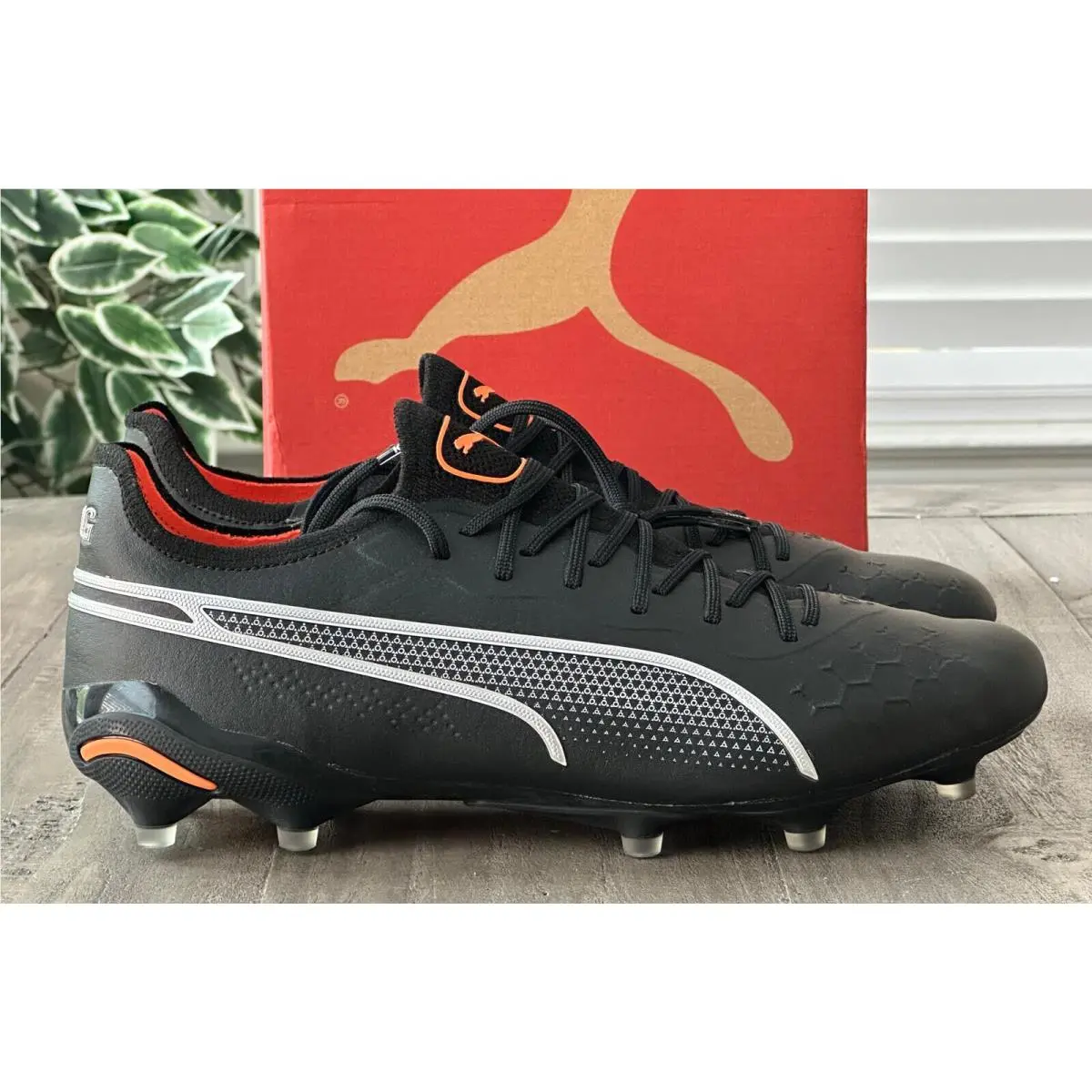 Puma shoes - PUMA King Ultimate - King Ultimate - 107097-02 - Black-Silver-Orange (UPC: 195552889613) 9