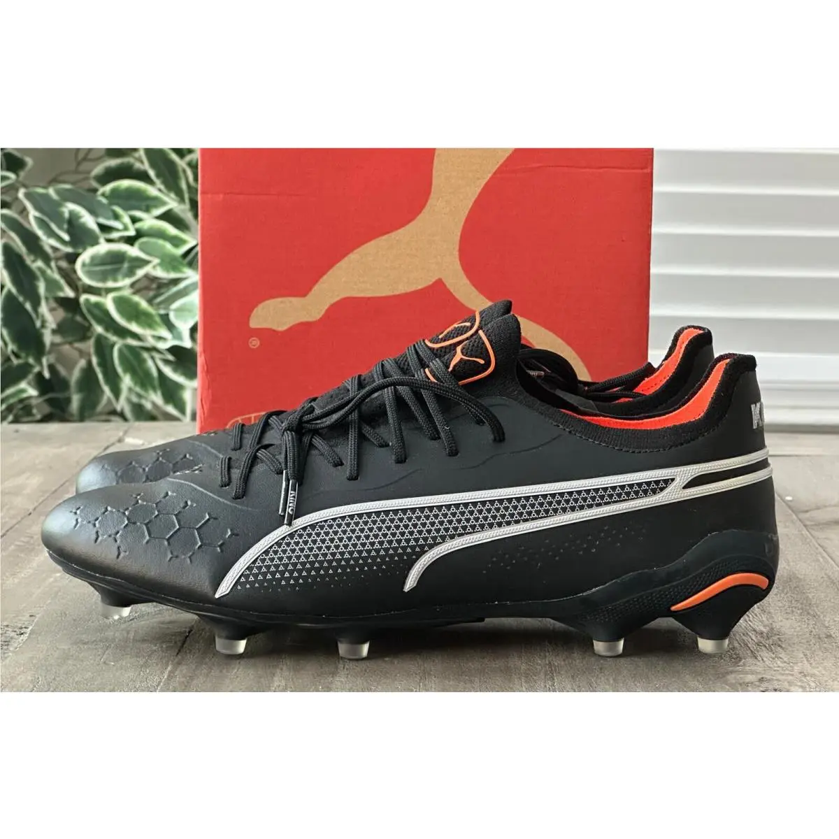 Puma shoes - PUMA King Ultimate - King Ultimate - 107097-02 - Black-Silver-Orange (UPC: 195552889613) 4