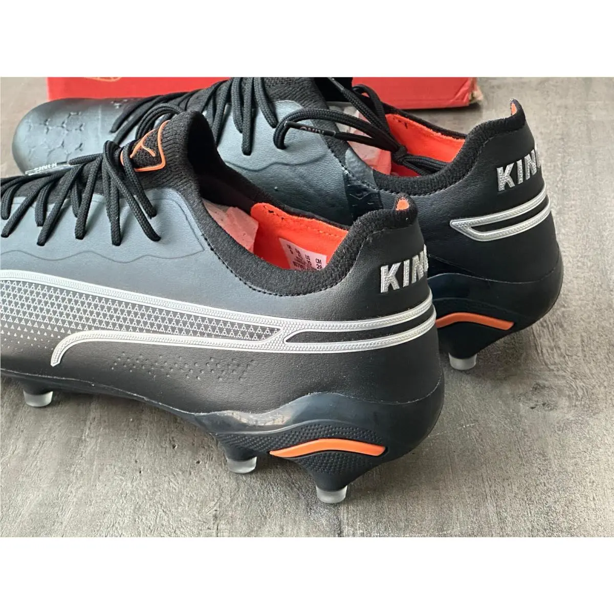 Puma shoes - PUMA King Ultimate - King Ultimate - 107097-02 - Black-Silver-Orange (UPC: 195552889613) 6