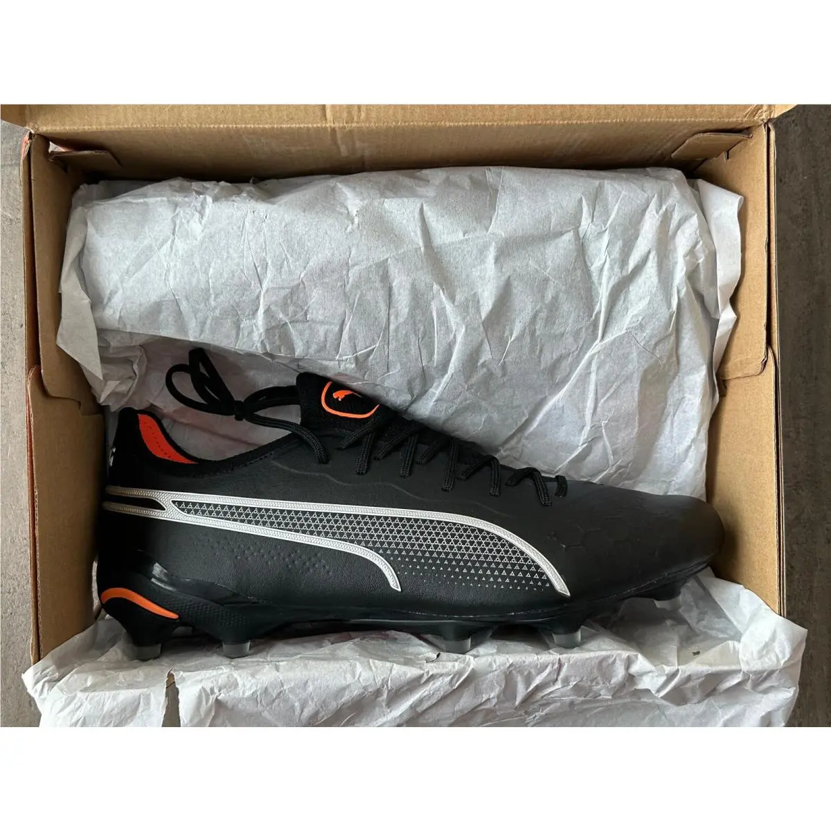 Puma shoes - PUMA King Ultimate - King Ultimate - 107097-02 - Black-Silver-Orange (UPC: 195552889613) 3