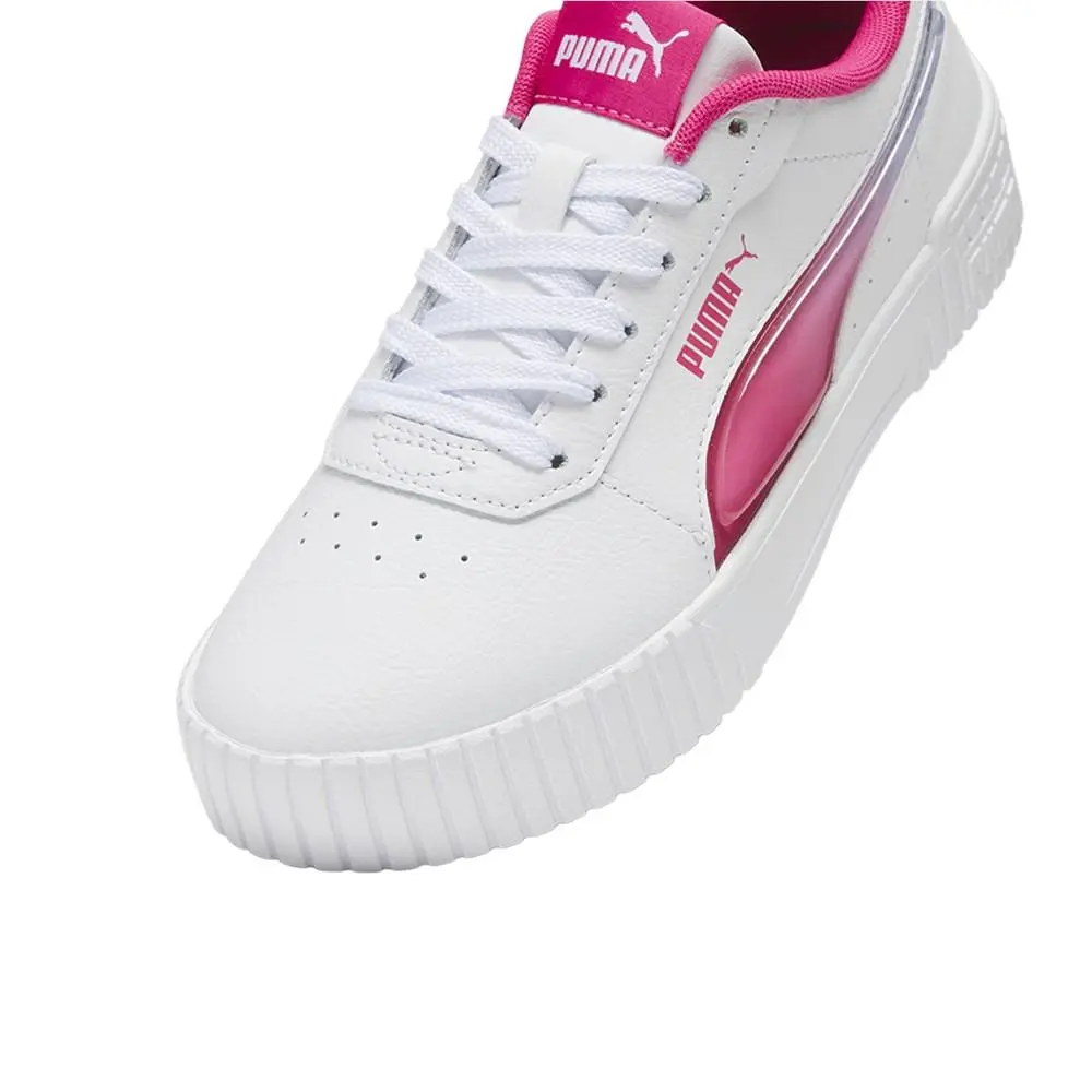Puma shoes - PUMA Carina 2.0 Jelly Fade Lace Up  Youth - 39811101 - Pink, White (UPC: 197646464003) 4
