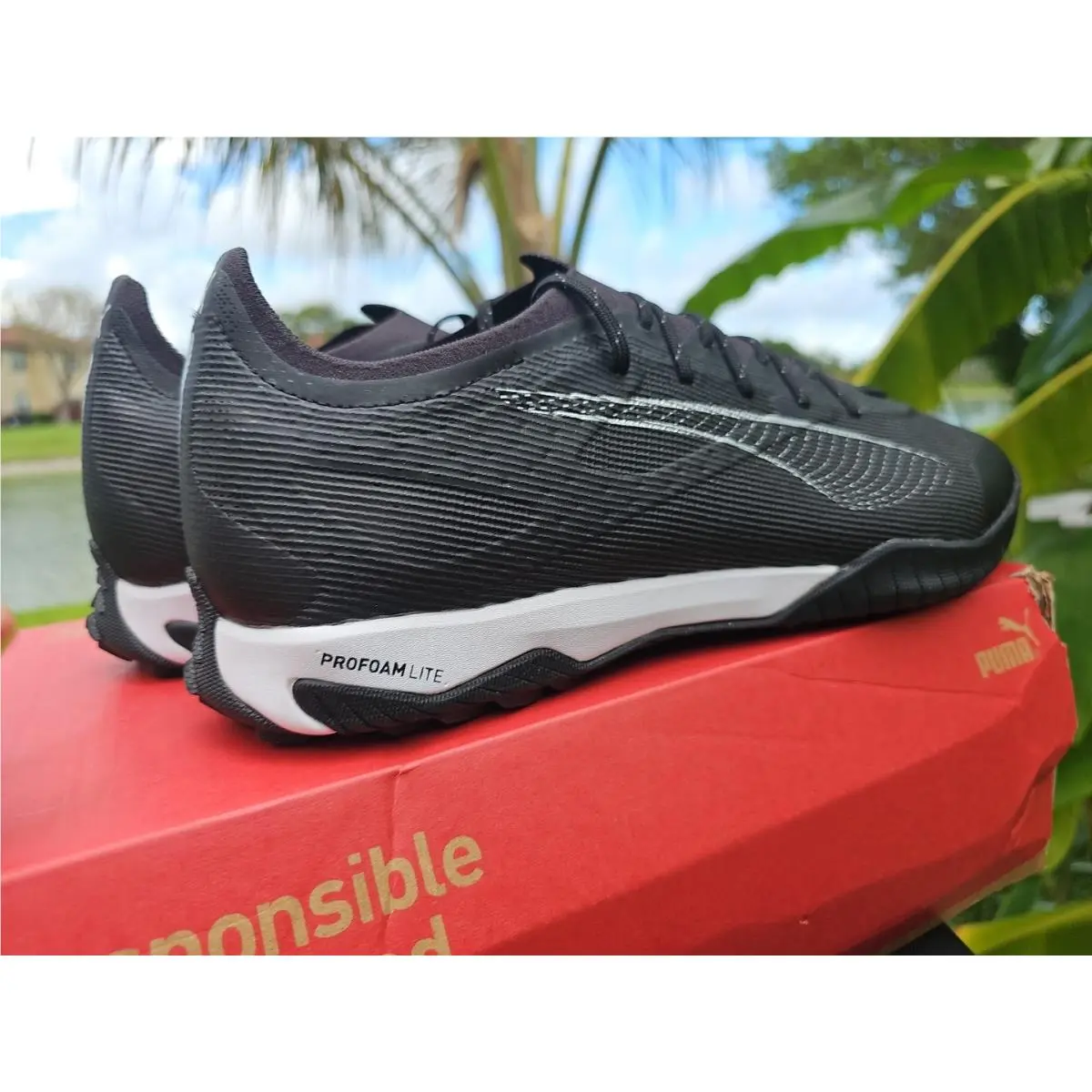 Puma shoes - Puma Ultra 5 Pro Cage - 107889-02 - Puma Black / Puma White (UPC: 0197670249737) 10