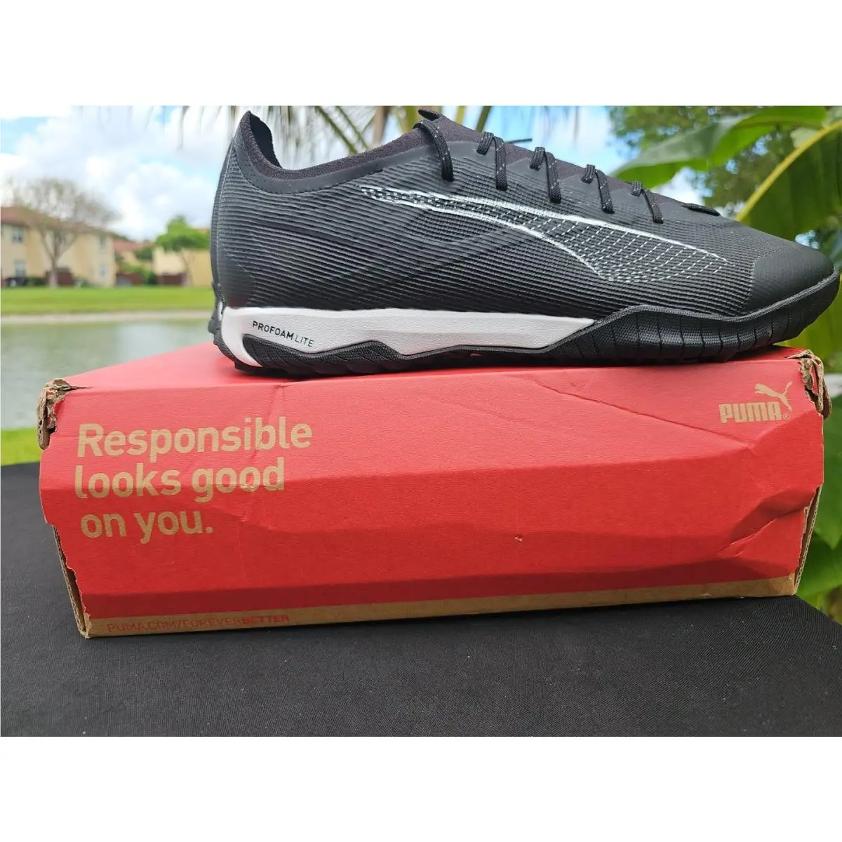 Puma shoes - Puma Ultra 5 Pro Cage - 107889-02 - Puma Black / Puma White (UPC: 0197670249737) 11