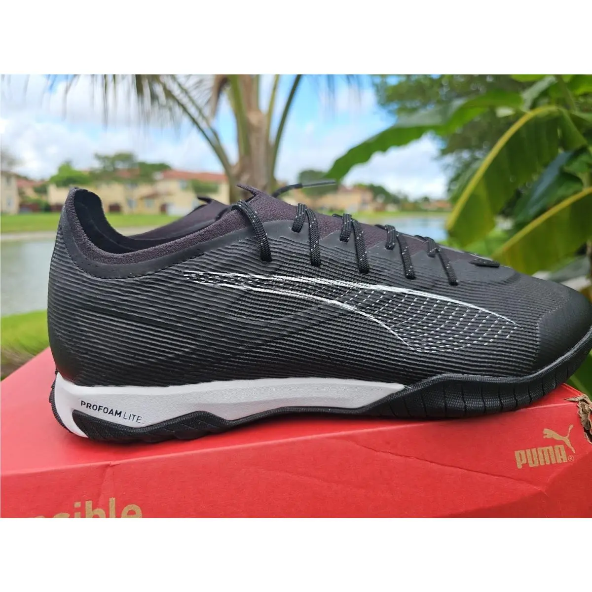 Puma shoes - Puma Ultra 5 Pro Cage - 107889-02 - Puma Black / Puma White (UPC: 0197670249737) 12