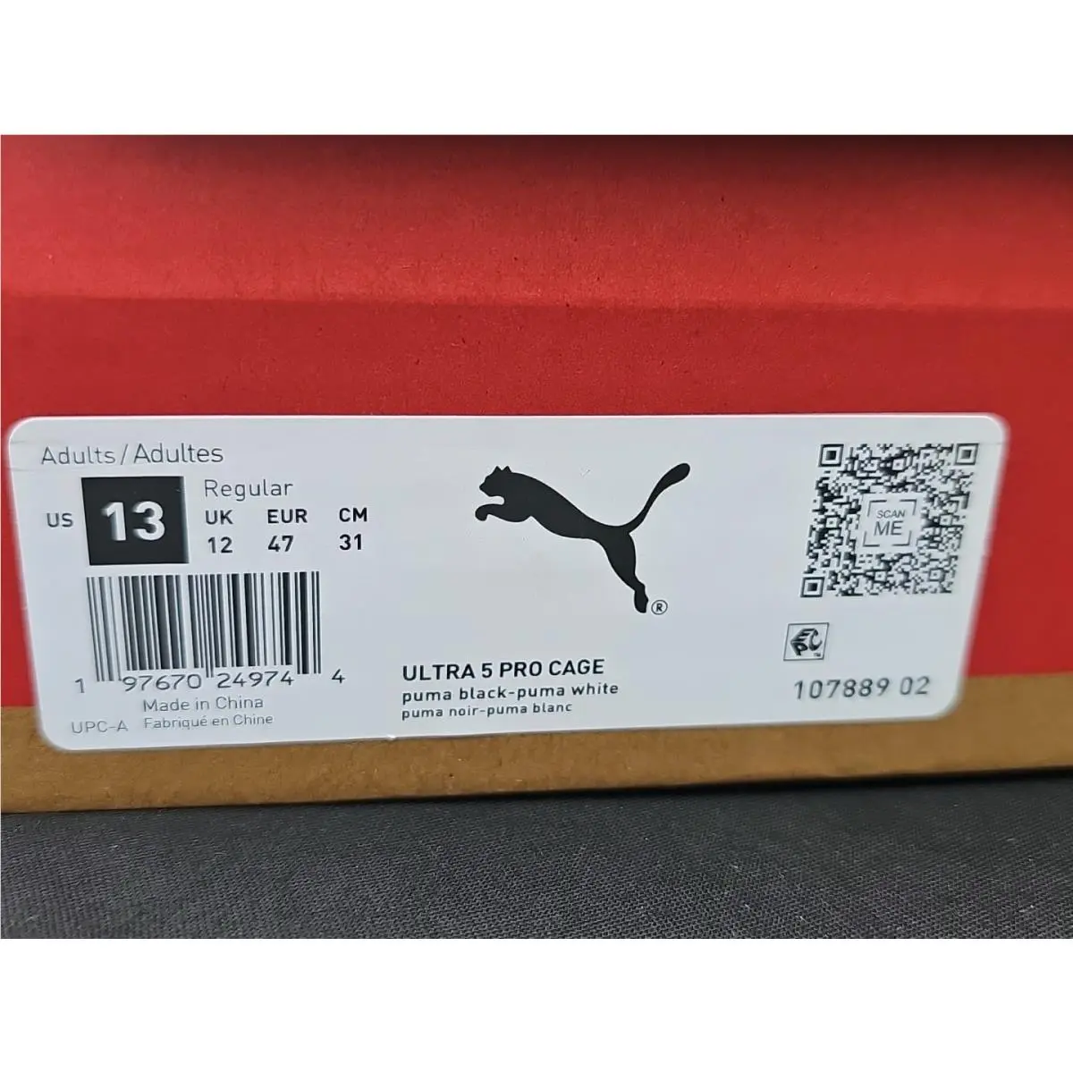 Puma shoes - Puma Ultra 5 Pro Cage - 107889-02 - Puma Black / Puma White (UPC: 0197670249737) 14