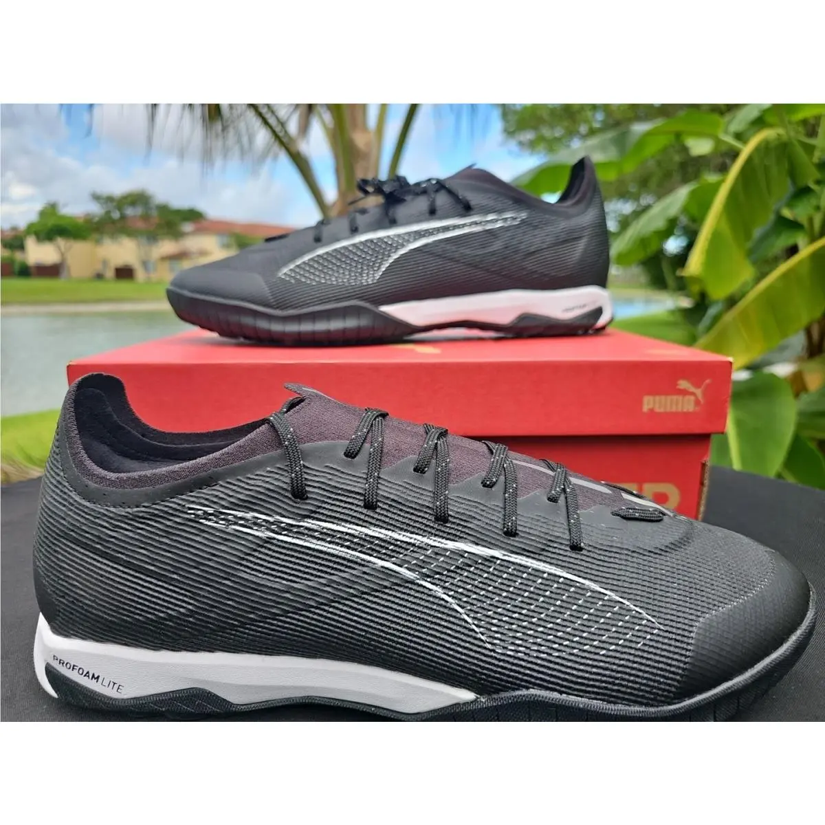 Puma shoes - Puma Ultra 5 Pro Cage - 107889-02 - Puma Black / Puma White (UPC: 0197670249737) 1