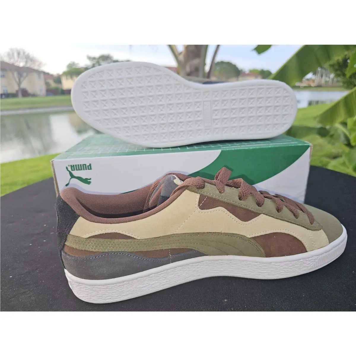 Puma shoes - PUMA Suede - Suede - 389277-01 - Camo 3