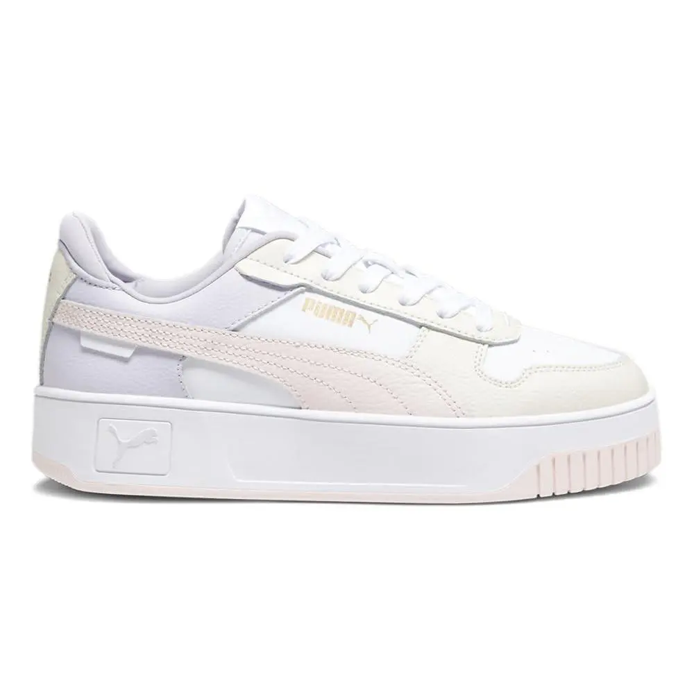 Puma Womens Carina Street Platform Sneakers Shoes Casual - White - Size 9.5 M - White