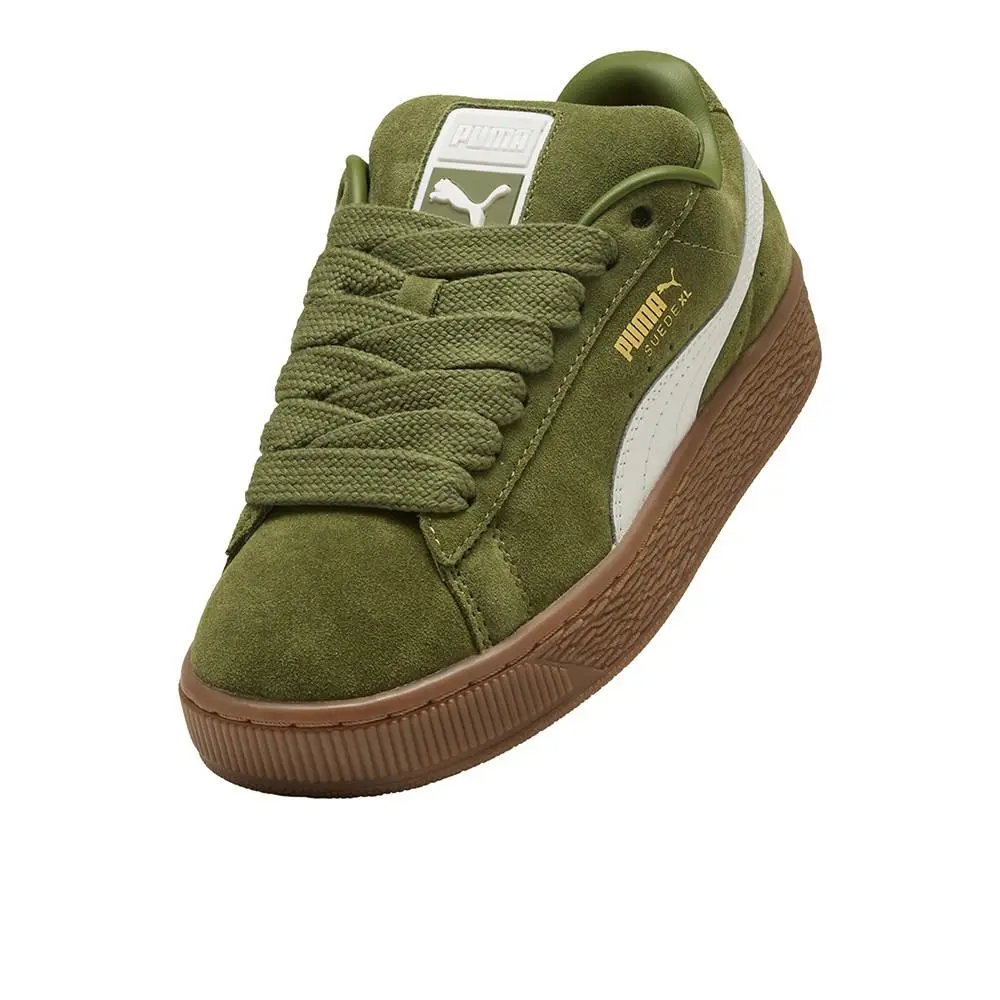 Puma shoes - PUMA Suede Xl Lace Up  Youth - 39657757 - Green (UPC: 198556421568) 4