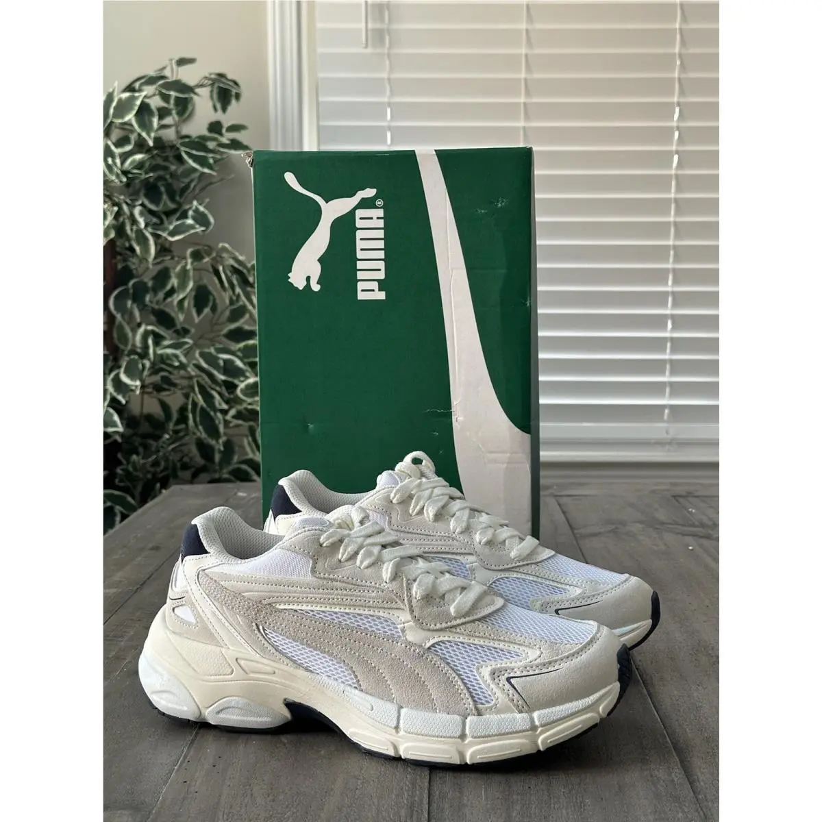 Puma Teveris Nitro Warm White/parisian Night Running Shoes Men’s Size US 10