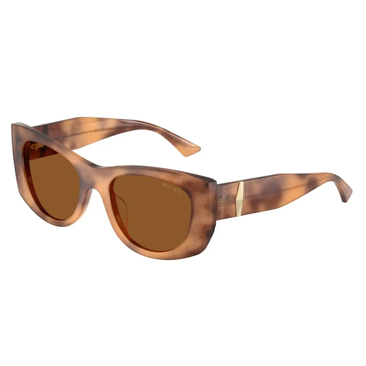 Jimmy Choo JC5066U 509673 Tan Havana Dark Brown 52 mm Women`s Sunglasses