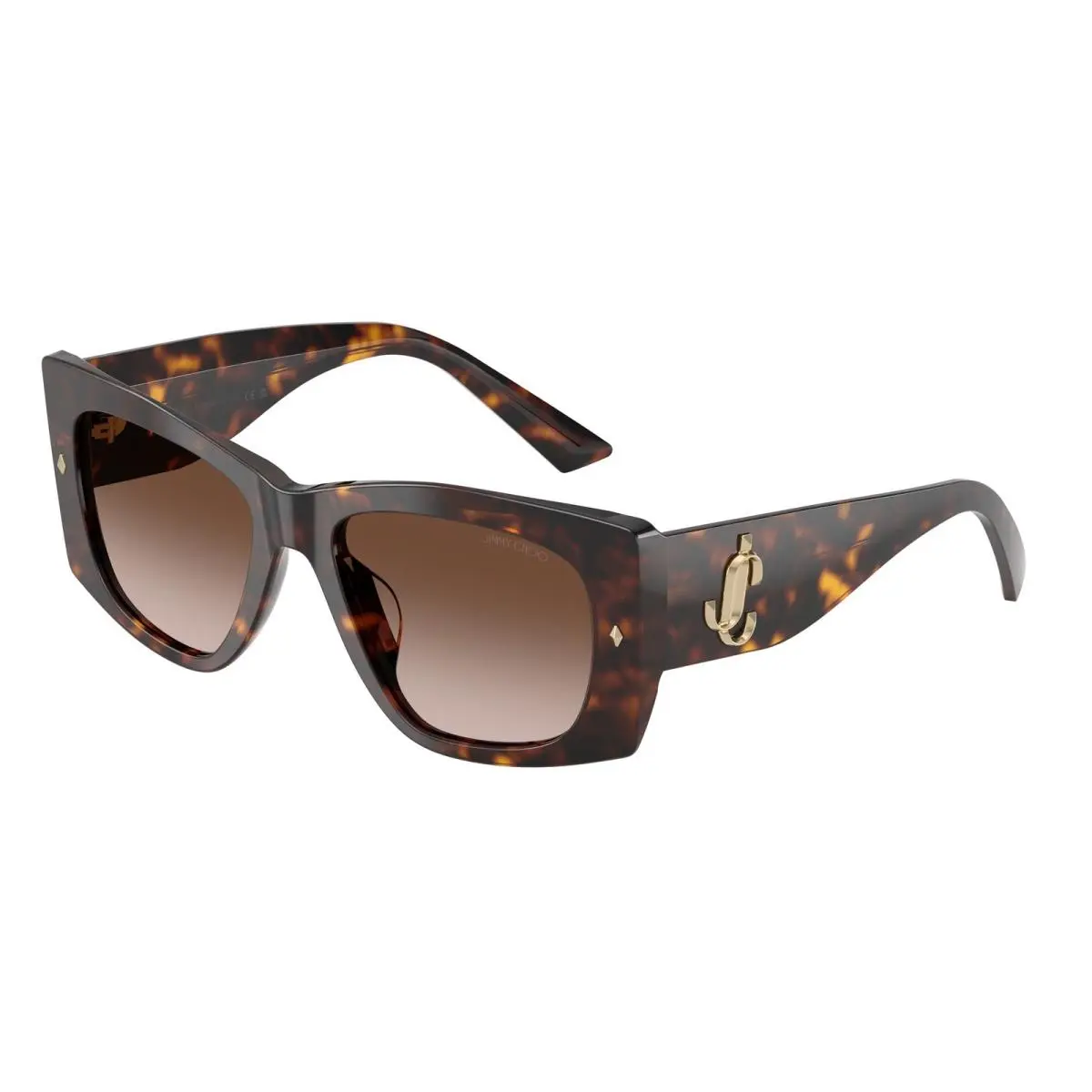 Jimmy Choo JC5061U 500213 Havana Brown Gradient 54 mm Women`s Sunglasses