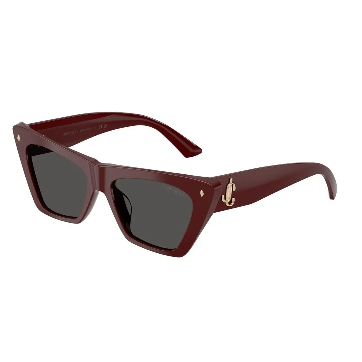 Jimmy Choo JC5062U 505787 Cranberry Dark Grey 53 mm Women`s Sunglasses