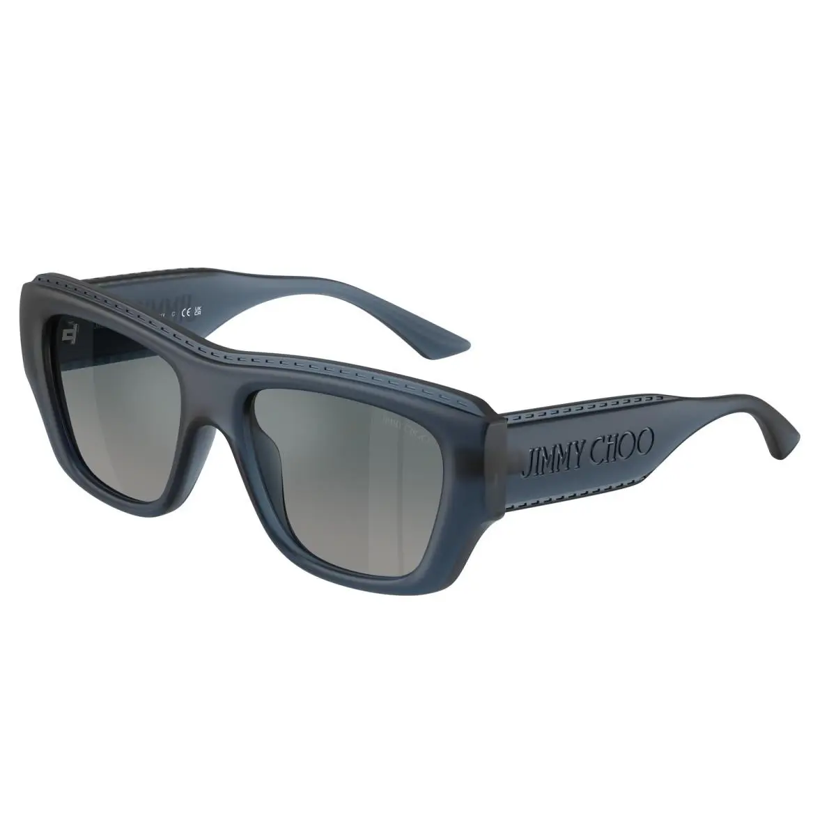 Jimmy Choo JC6003U 50906I Matte Transp Navy Gradient Blue 54mm Womens Sunglasses