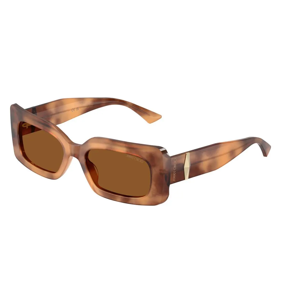 Jimmy Choo JC5067 509673 Tan Havana Dark Brown 53 mm Women`s Sunglasses