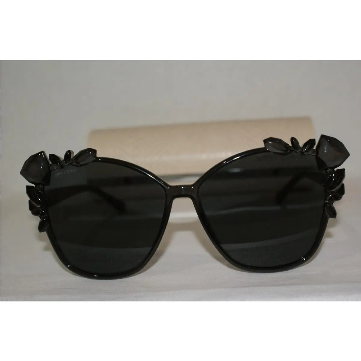 Authent Jimmy Choo Sunglasses Mya/s Black KB7 59-14 W Origin Case