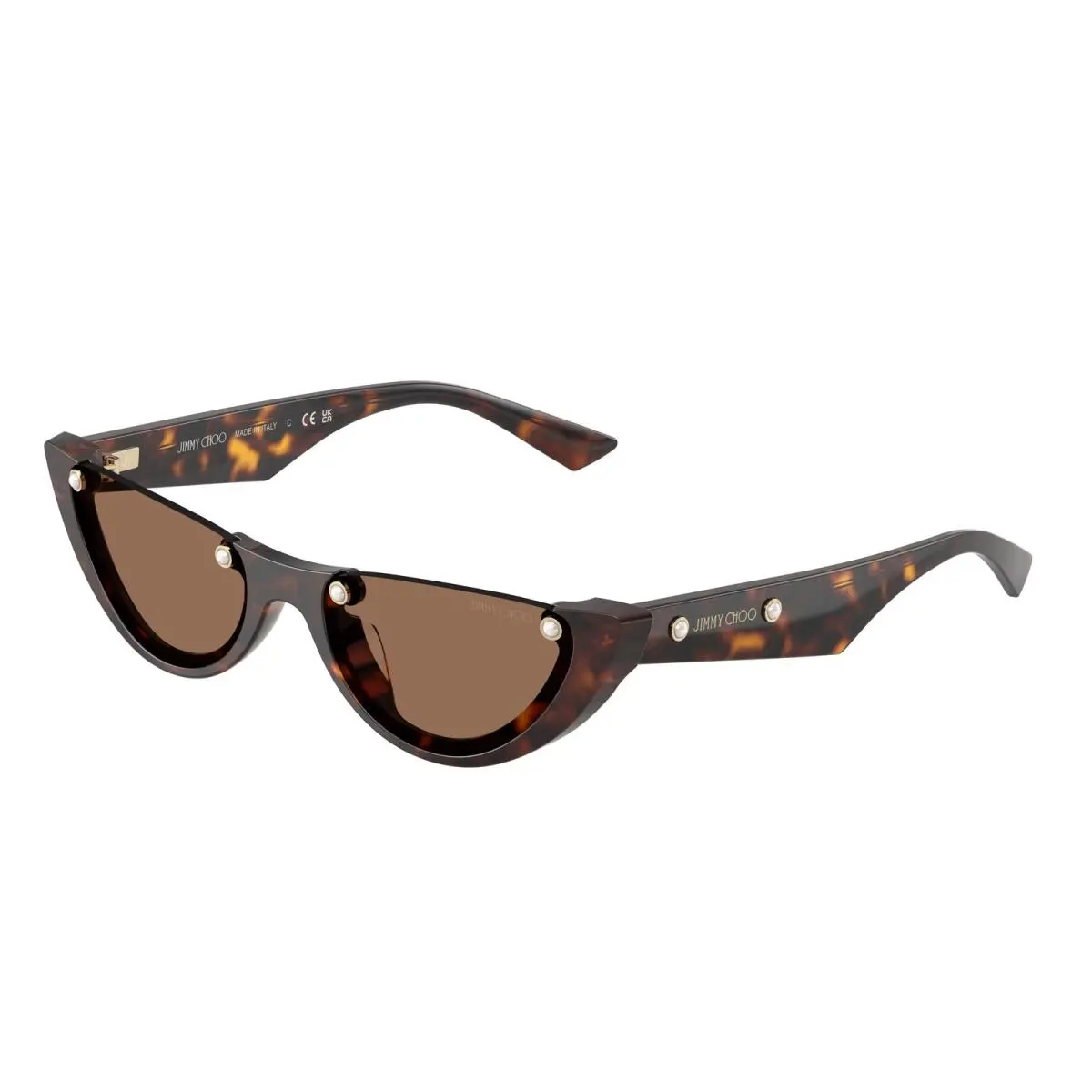Jimmy Choo JC5049HU 500273 Havana Dark Brown 53 mm Women`s Sunglasses