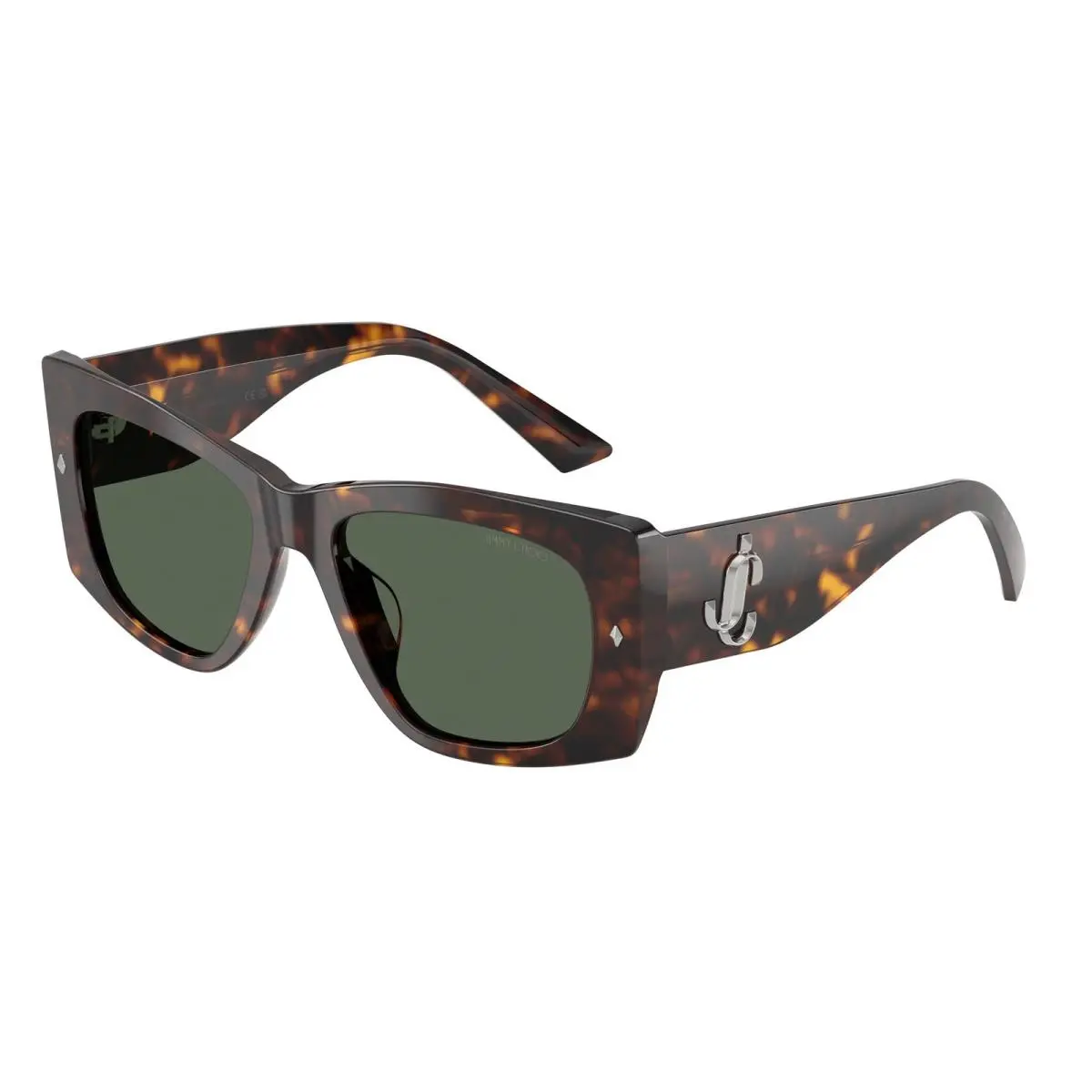 Jimmy Choo JC5061U 500271 Havana Dark Green 54 mm Women`s Sunglasses