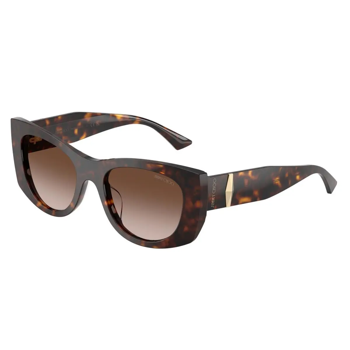 Jimmy Choo JC5066U 500213 Havana Brown Gradient 52 mm Women`s Sunglasses