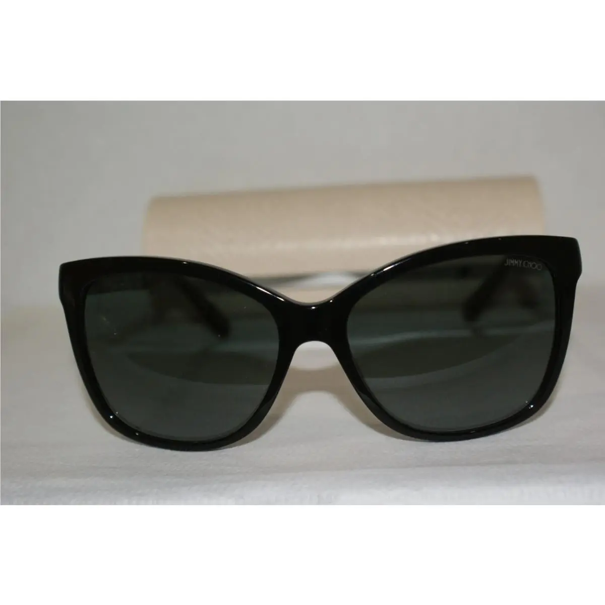 Authent Jimmy Choo Sunglasses Cora/s Black Glitter FA3 56-16 W Origin Case