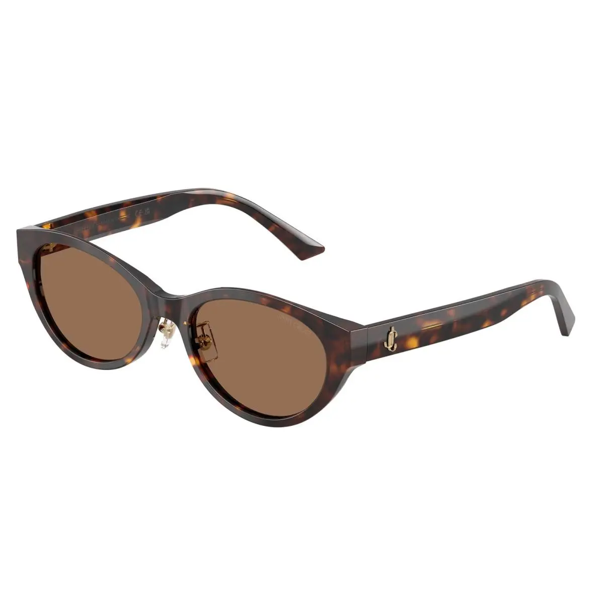 Jimmy Choo JC5064D 500273 Havana Dark Brown 55 mm Women`s Sunglasses