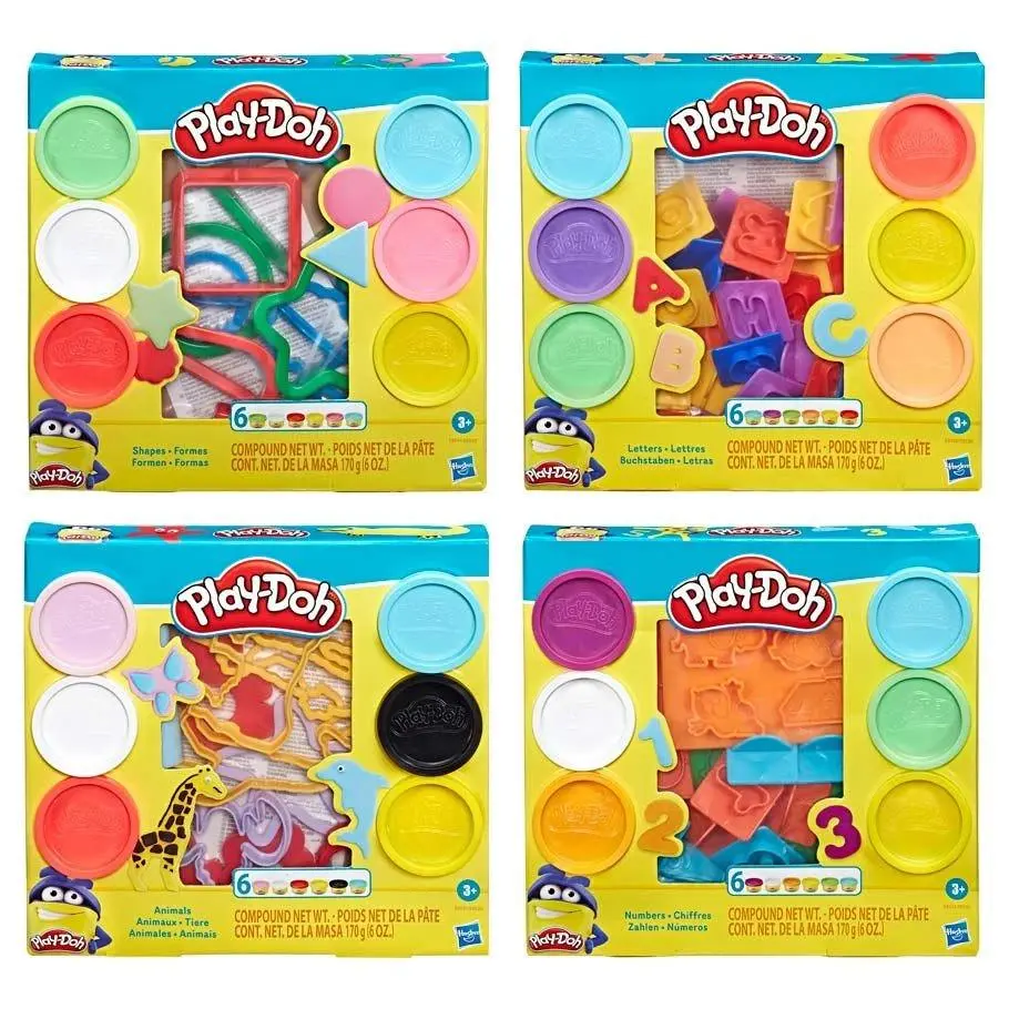 Hasbro Play-doh Fundamentals Assortment 6 Cans Educational Creative Toy