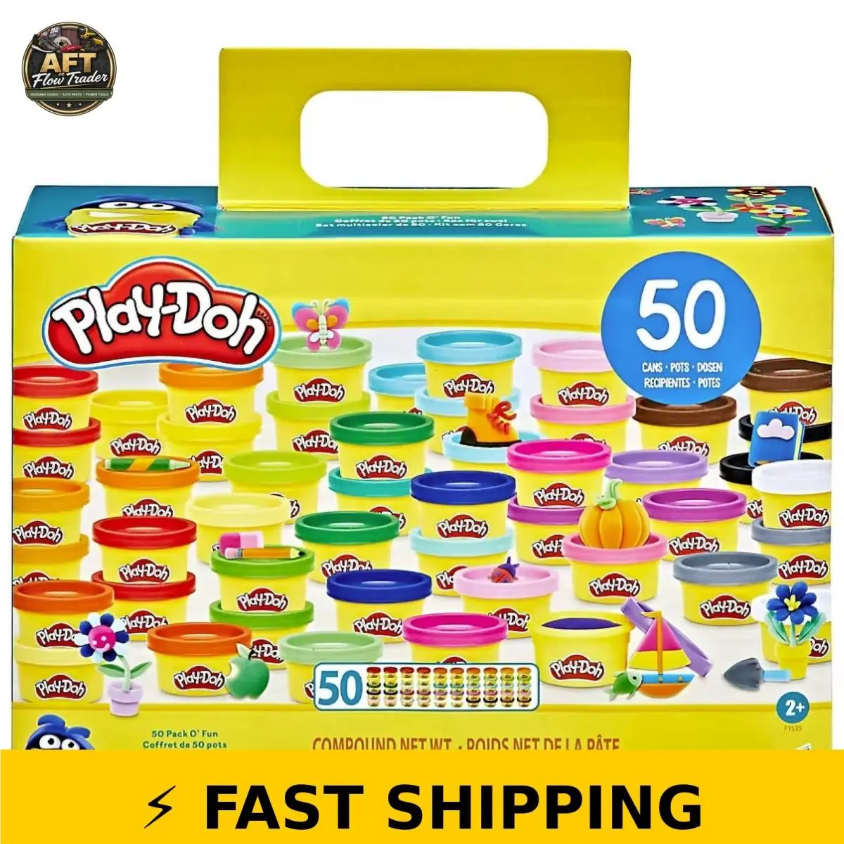 Play-doh 50 Pack O` Fun Modeling Compound - 25 Colors 1 Oz Each