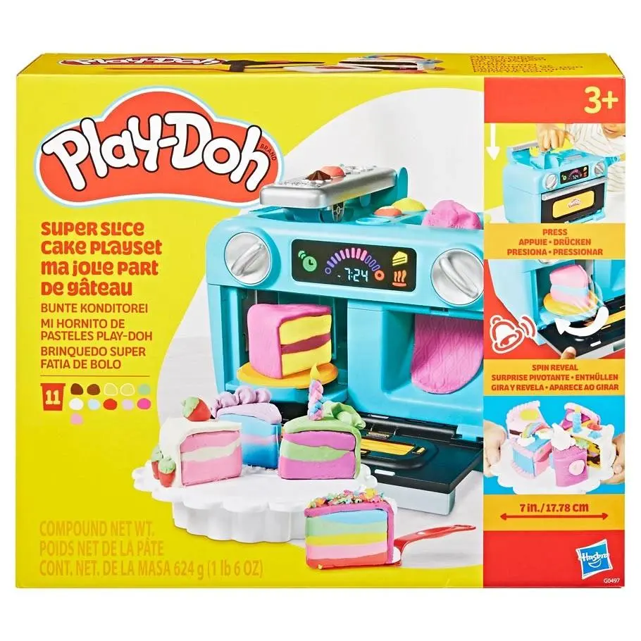 Play-doh Super Slice Cake Playset Pretend Play Kids Toy