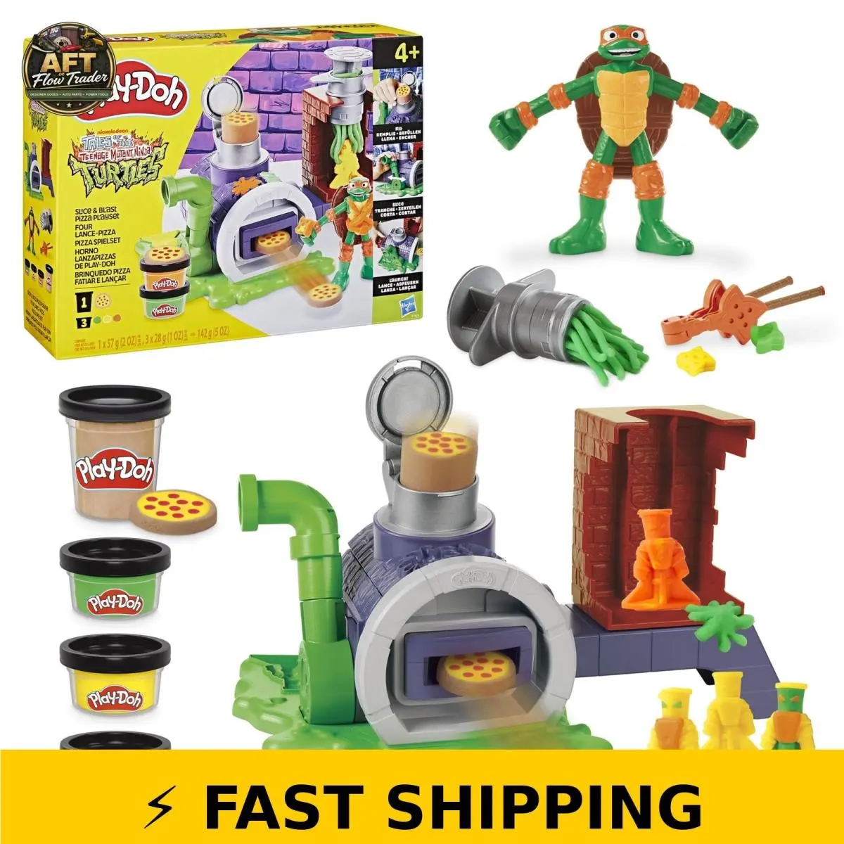 Play-doh Tmnt Slice Blast Pizza Playset