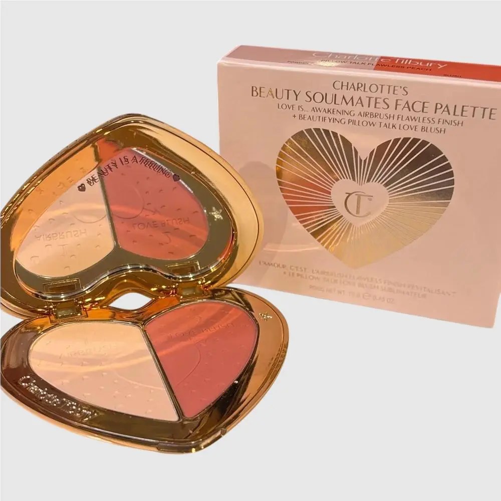 Charlotte Tilbury Beauty Soulmates Face Palette Pillow Talk Flawless Peach