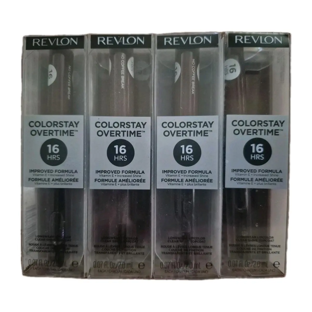 4x Revlon Colorstay Overtime 16 Hrs Lipcolor No Coffee Break 570