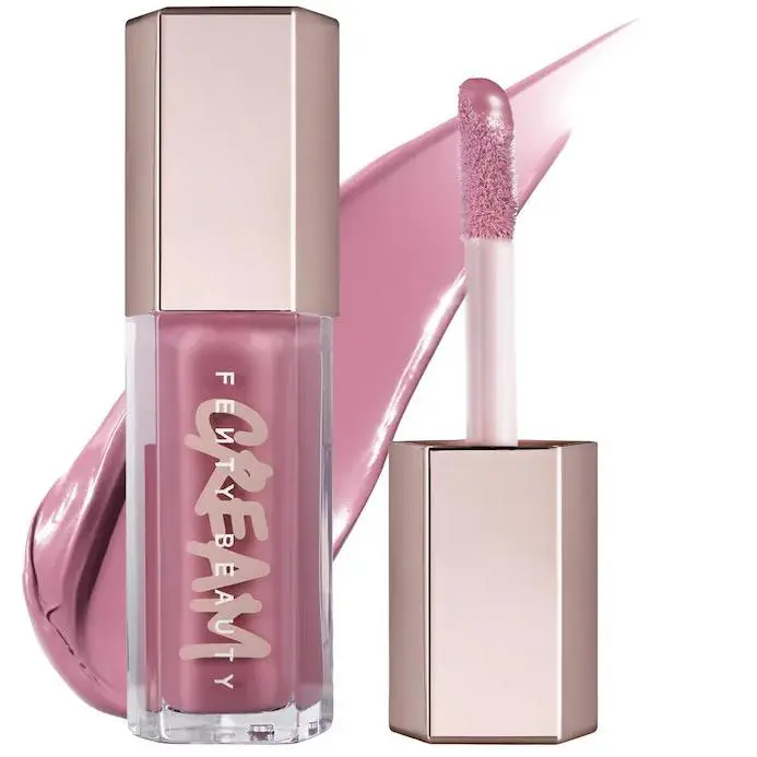 Gloss Bomb Cream Color Drip Lip Cream 5 Shades 0.3oz/9mL Mauve Wive$ - rosy mauve by Fenty Beauty