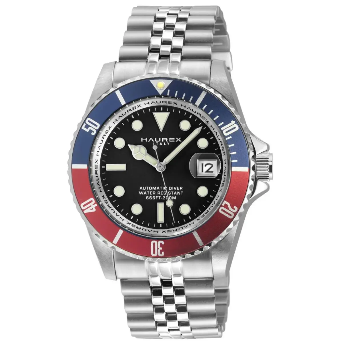 Haurex Italy Men`s 4A514UBR Eterno Automatic Two Tone 316L Stainless Steel Watch