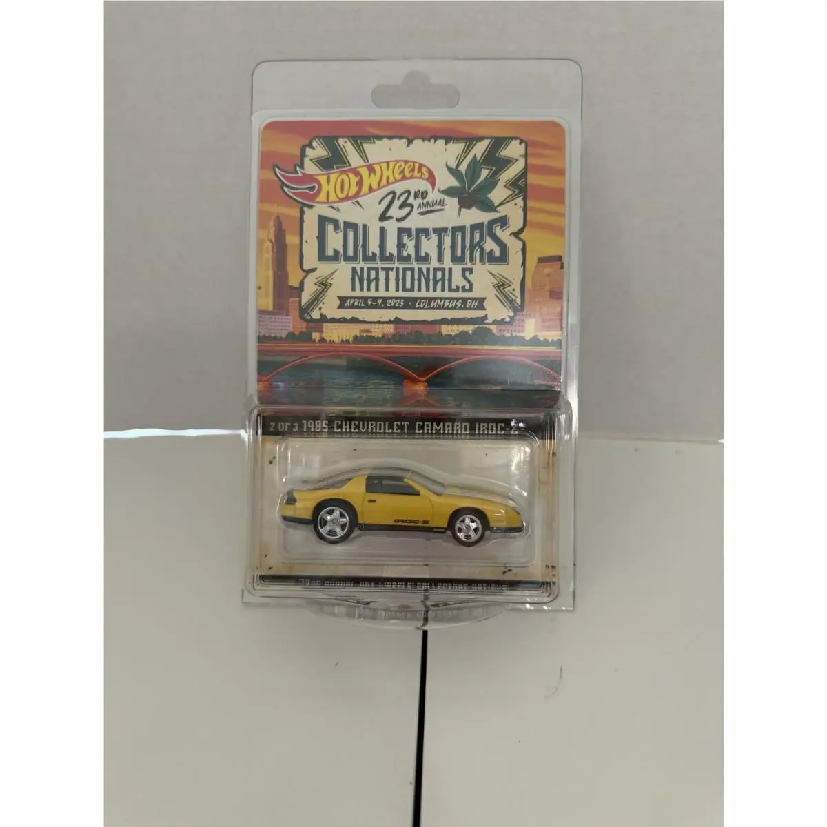 Hot Wheels 1/64 Car 1985 Chevrolet Camaro Iroc-z 2023 Nationals Columbus Ohio