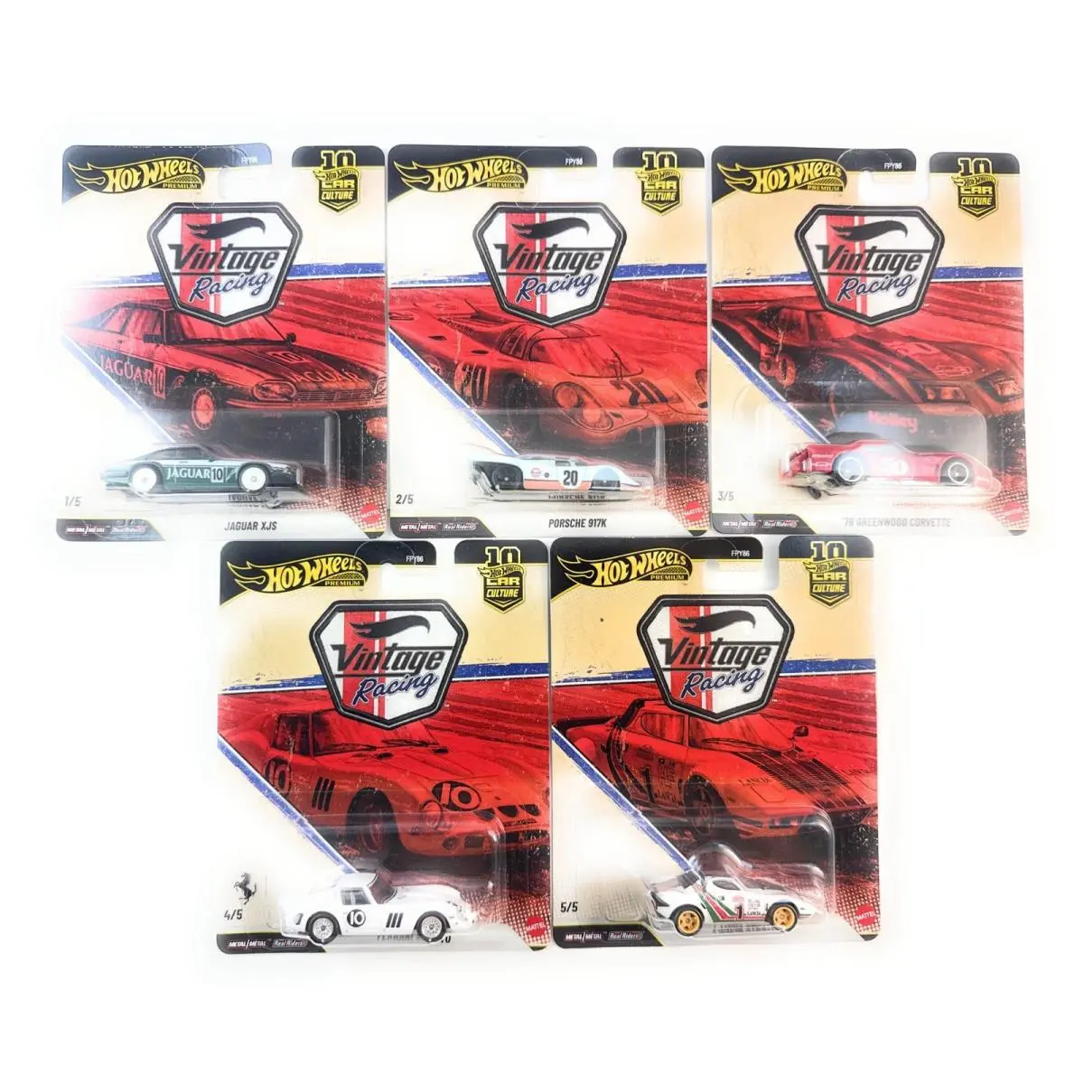 Hot Wheels 2026 Car Culture T Vintage Racing 5 Cars Set FPY86-961T-7F