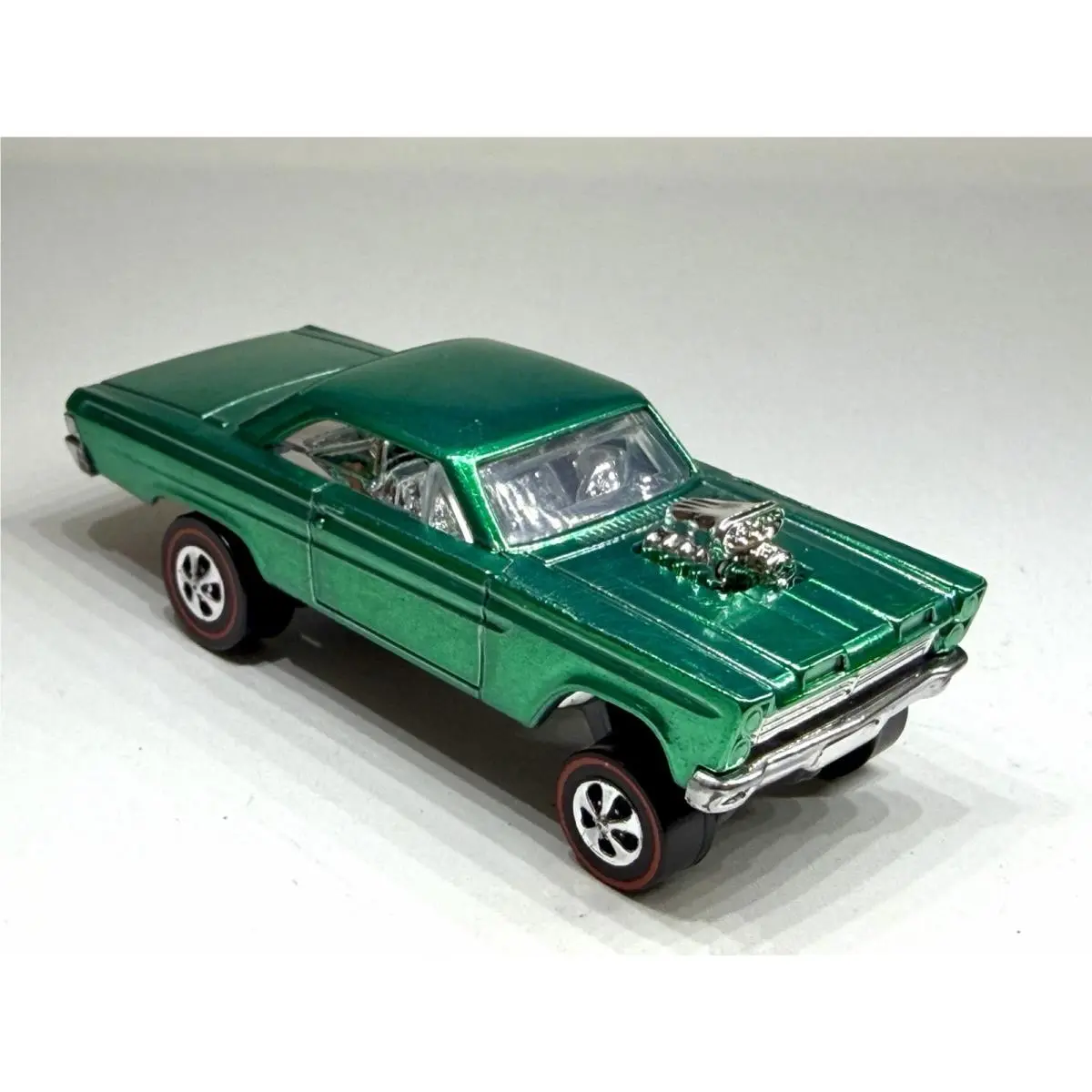 Hot Wheels `65 Mercury Comet Cyclone Custom Made Spectraflame Green Redline