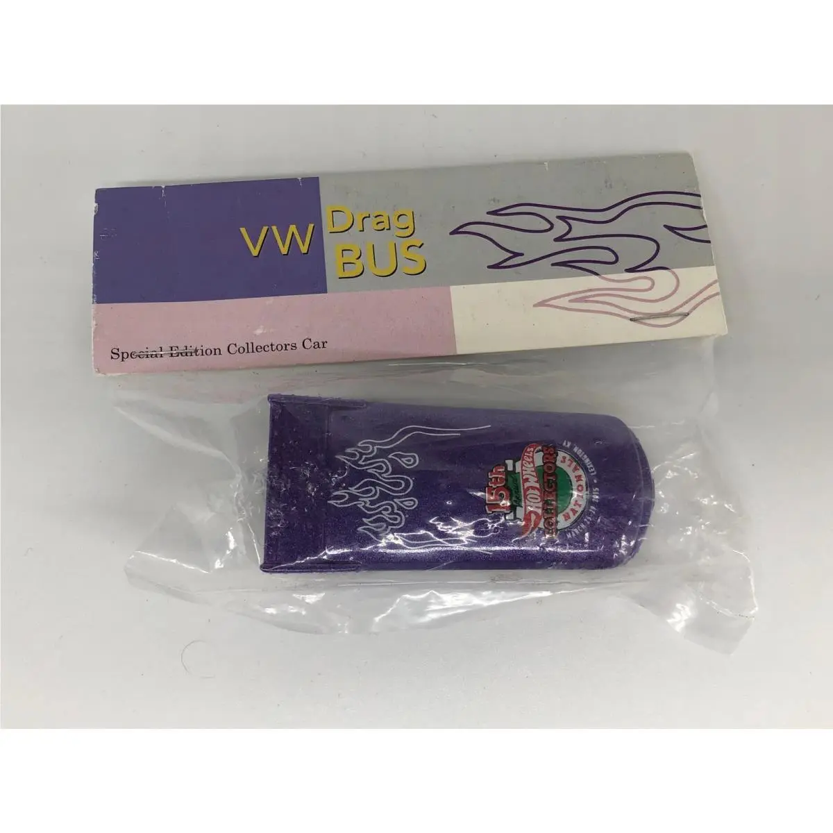 Hot Wheels VW Drag Bus Purple 15th Collectors Nationals Baggie