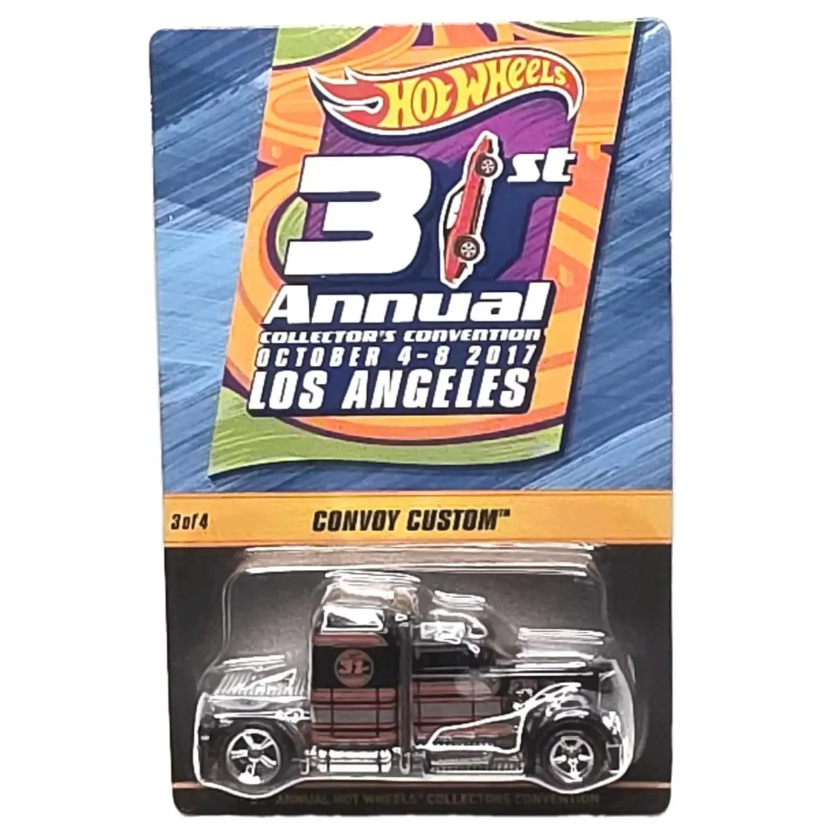Hot Wheels Convoy Custom 2017 Los Angeles Collector`s Convention Car 0347/2800