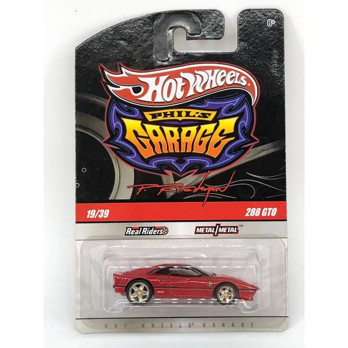 Hot Wheels Ferrari 288 Gto Red Phil’s Garage 19/39 Chase with Initials on Bottom