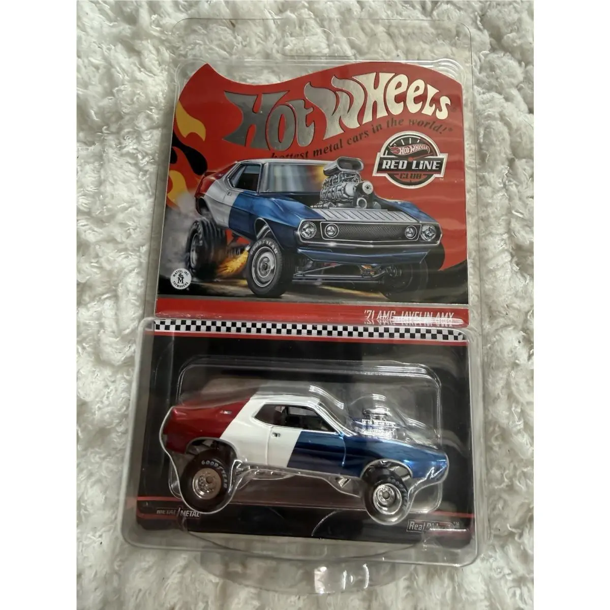Hot Wheels Rlc Exclusive 2026 ‘71 Amc Javelin Amx Blue Red White