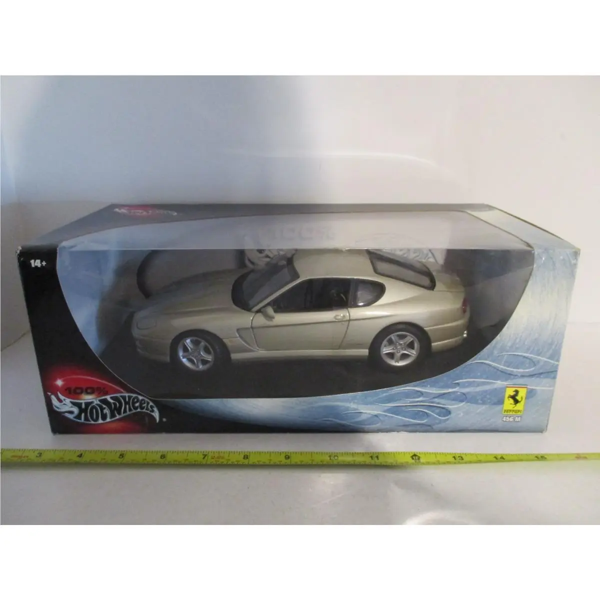 Hot Wheels Ferrari 456 M Champagne 1:18 Scale 2000 Misb