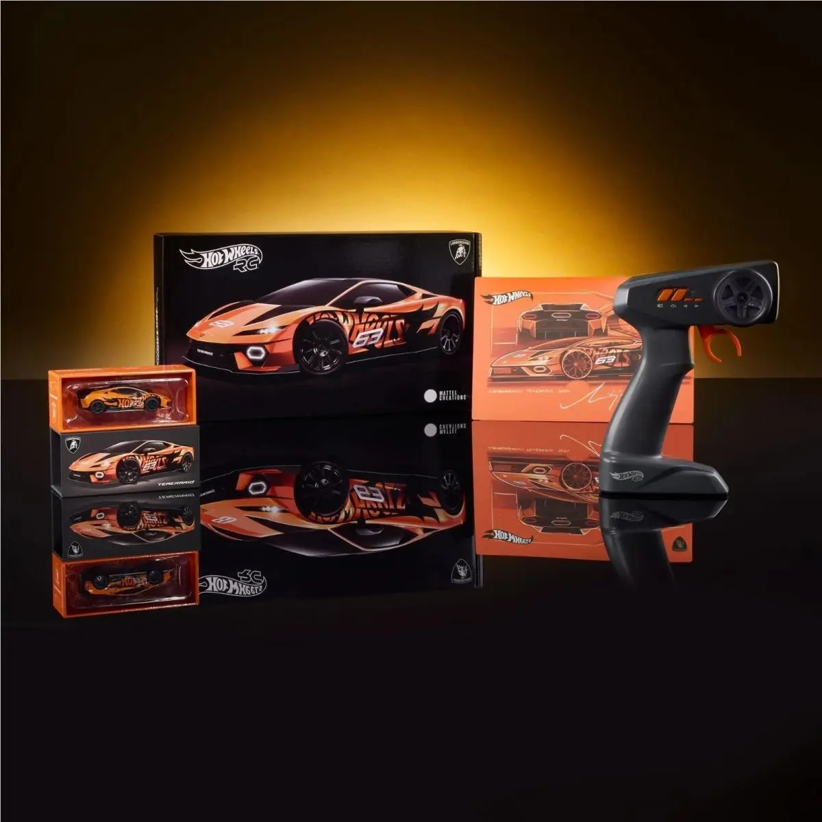 Hot Wheels RC 1:64 Lamborghini Temerario Alleggerita Die-cast Remote Control - Orange