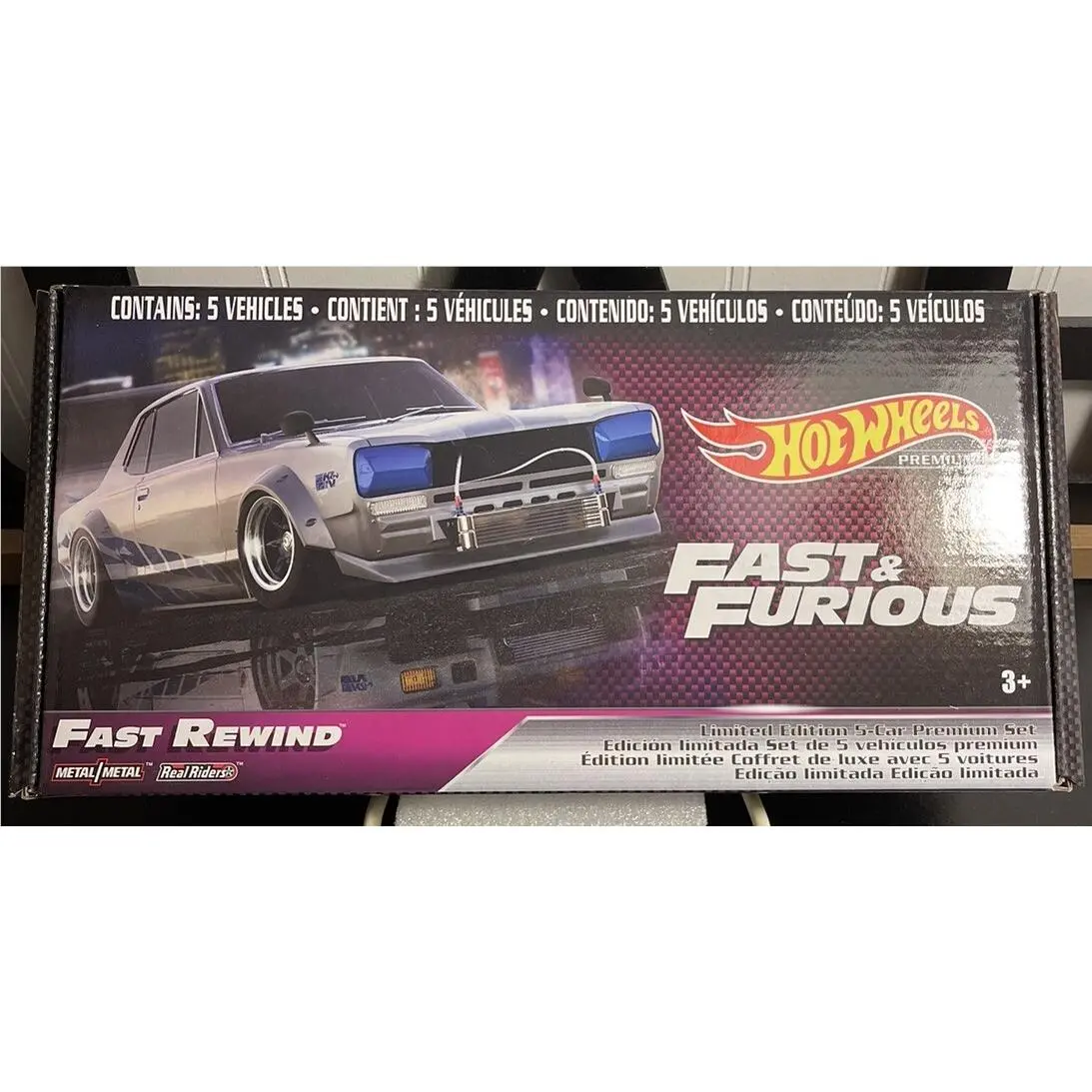 Hot Wheels Fast and Furious Fast Rewind Box Set Of 5 Never Opened