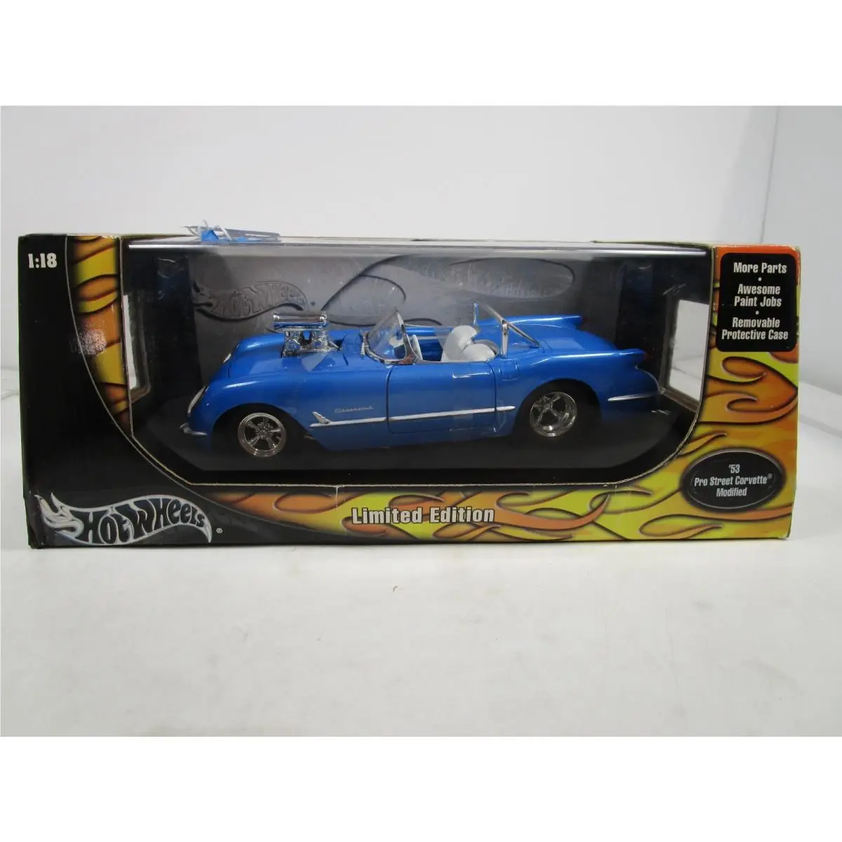 Hot Wheels 1/18 Blue 1953 Chevy Corvette Pro Street