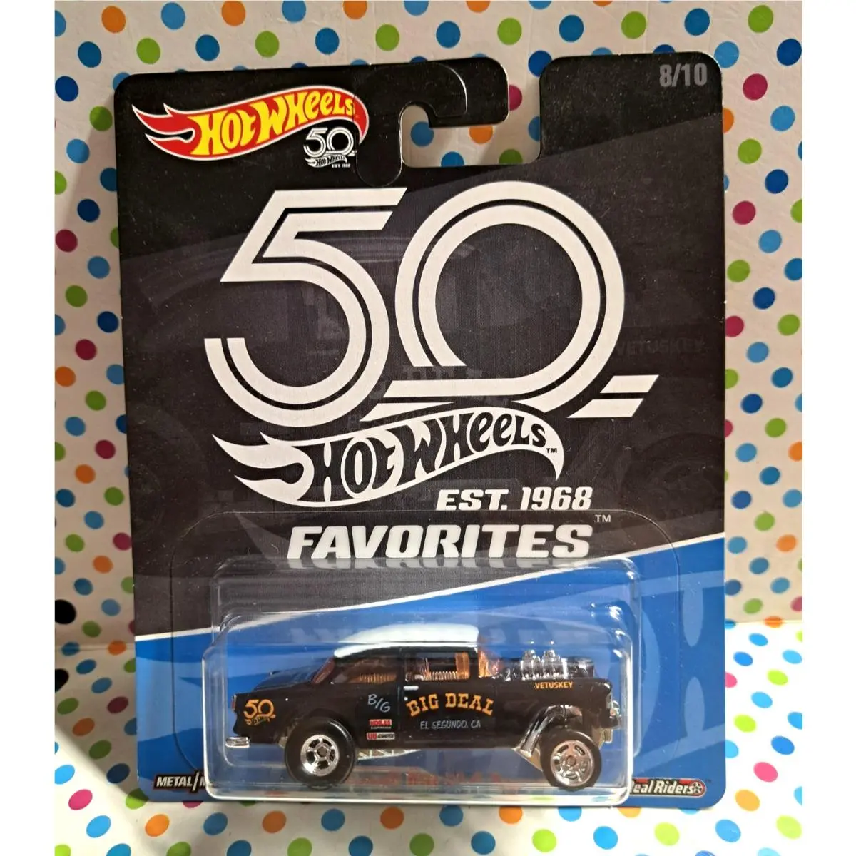 Hot Wheels 50th Anniversary Favorites `55 Chevy Bel Air Gasser 8/10 B4